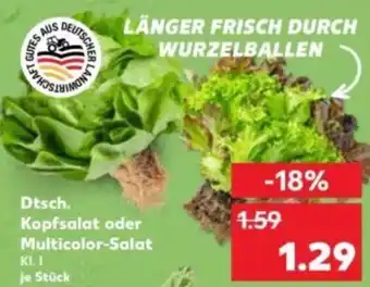 Kaufland Dtsch. Kopfsalat oder Multicolor-Salat Angebot