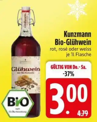 Edeka Kunzmann Bio Glühwein Angebot