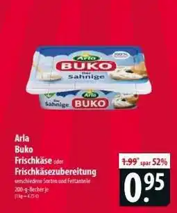 Famila Nord Ost ARLA Buko-Frischkäse Angebot
