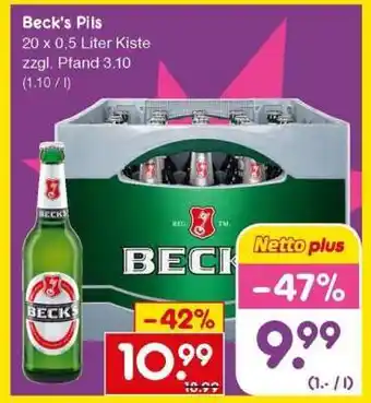 Netto Marken-Discount Beck's Pils Angebot