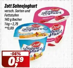 Simmel Zott Sahnejoghurt Angebot