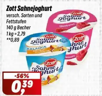 Simmel Zott Sahnejoghurt Angebot
