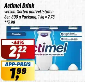 Simmel Actimel Drink Angebot