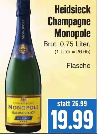 EDEKA Hahner Heidsieck Champagne Monopole 0,75L Angebot