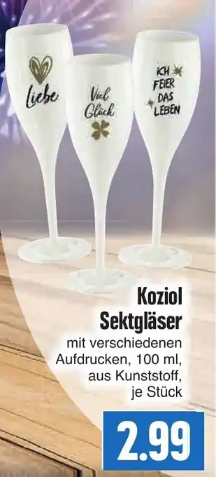 EDEKA Hahner Koziol Sektgläser Angebot