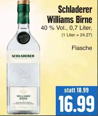 EDEKA Hahner Schladerer Williams Birne 0,7L Angebot