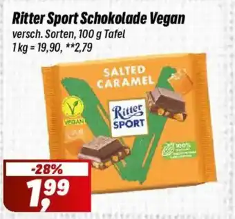 Simmel Ritter Sport Schokolade Vegan Angebot