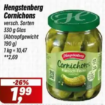 Simmel Hengstenberg Cornichons Angebot