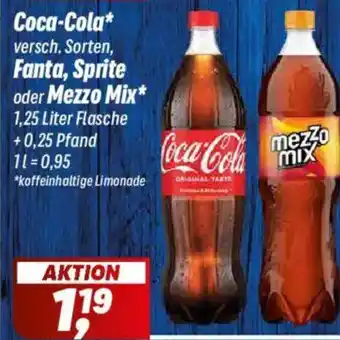 Simmel Coca-Cola, Fanta, Sprite oder Mezzo Mix Angebot