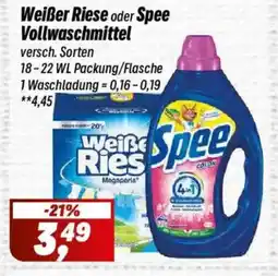 Simmel Weißer Riese oder Spee Vollwaschmittel Angebot