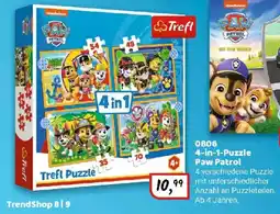 Idee+Spiel Trefl 0806 4-in-1-Puzzle Paw Patrol Angebot