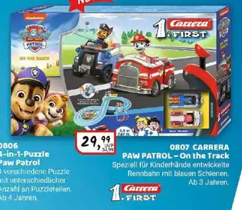 Idee+Spiel CARRERA 1. FIRST 0807 PAW PATROL - On the Track Angebot