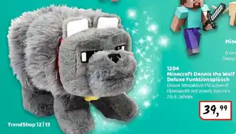 Idee+Spiel 1204 Minecraft Dennis the Wolf Deluxe Funktionsplüsch Angebot