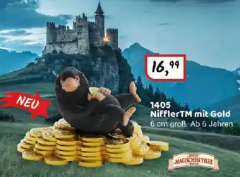 Idee+Spiel NifflerTM mit Gold 6 cm groß. Ab 6 Jahren. Angebot