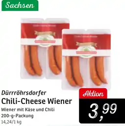KONSUM Dürrröhrsdorfer Chili-Cheese Wiener Angebot