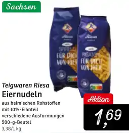 KONSUM Teigwaren Riesa Eiernudeln Angebot