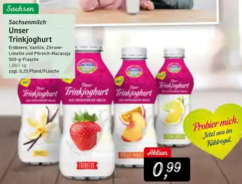 KONSUM Sachsenmilch Unser Trinkjoghurt Angebot
