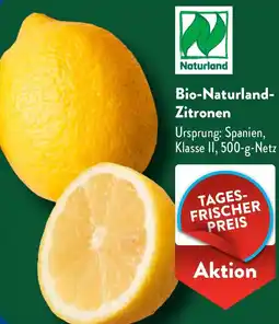 Aldi Süd Bio-Naturland Zitronen Angebot