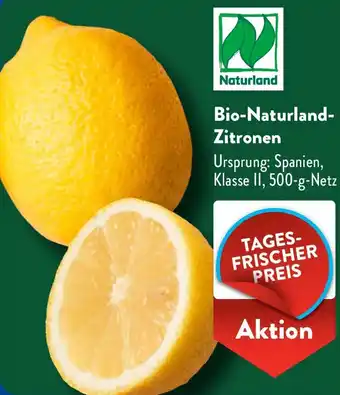 Aldi Süd Bio-Naturland Zitronen Angebot