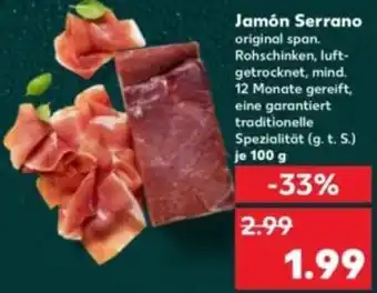 Kaufland Jamón Serrano Angebot