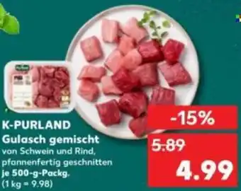 Kaufland K-PURLAND Gulasch gemischt Angebot