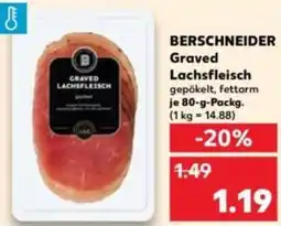 Kaufland BERSCHNEIDER Graved Lachsfleisch Angebot