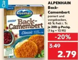 Kaufland ALPENHAIN Back Camembert Angebot