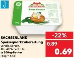 Kaufland SACHSENLAND Speisequarkzubereitung Angebot