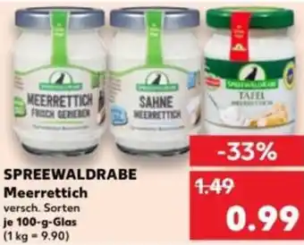Kaufland SPREEWALDRABE Meerrettich Angebot