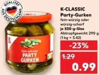 Kaufland K-CLASSIC Party-Gurken Angebot