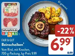 Aldi Süd FAIR & GUT Beinscheiben Angebot