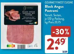 Aldi Süd GOURMET FINEST CUISINE Black Angus Pastrami Angebot