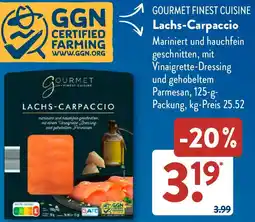 Aldi Süd GOURMET FINEST CUISINE Lachs-Carpaccio Angebot