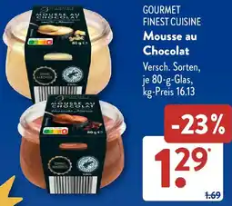 Aldi Süd GOURMET FINEST CUISINE Mousse au Chocolat Angebot