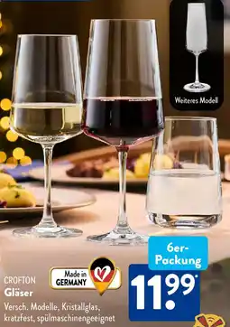 Aldi Süd CROFTON Gläser Angebot