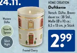 Aldi Süd HOME CREATION Duftkerze Angebot