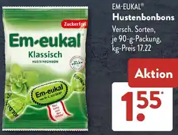 Aldi Süd EM-EUKAL Hustenbonbons Angebot