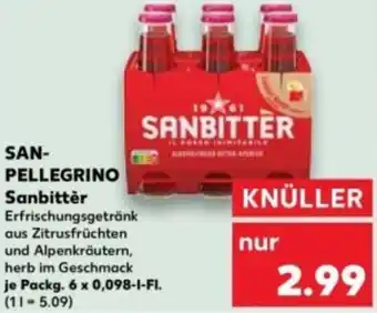 Kaufland SAN PELLEGRINO Sanbittér Angebot