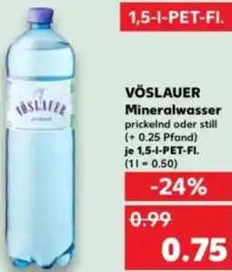 Kaufland VÖSLAUER Mineralwasser Angebot