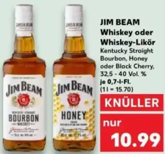 Kaufland JIM BEAM Whiskey oder Whiskey-Likör Angebot