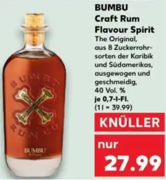 Kaufland BUMBU Craft Rum Flavour Spirit Angebot