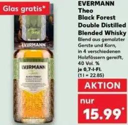 Kaufland EVERMANN Theo Black Forest Double Distilled Blended Whisky Angebot