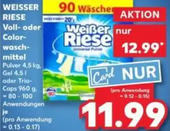 Kaufland WEISSER RIESE Voll- oder Colorwaschmittel Angebot