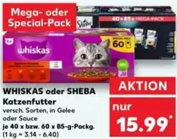 Kaufland WHISKAS oder SHEBA Katzenfutter Angebot