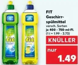 Kaufland FIT Geschirrspülmittel Angebot