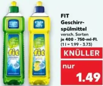 Kaufland FIT Geschirrspülmittel Angebot