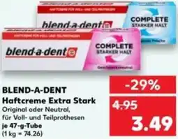 Kaufland BLEND-A-DENT Haftcreme Extra Stark Angebot