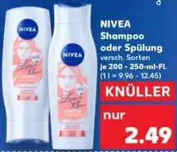 Kaufland NIVEA Shampoo oder Spülung Angebot