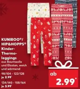 Kaufland KUNIBOO/ HIP&HOPPS Kinder Thermoleggings Angebot