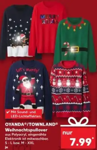 Kaufland OYANDA/TOWNLAND Weihnachtspullover Angebot